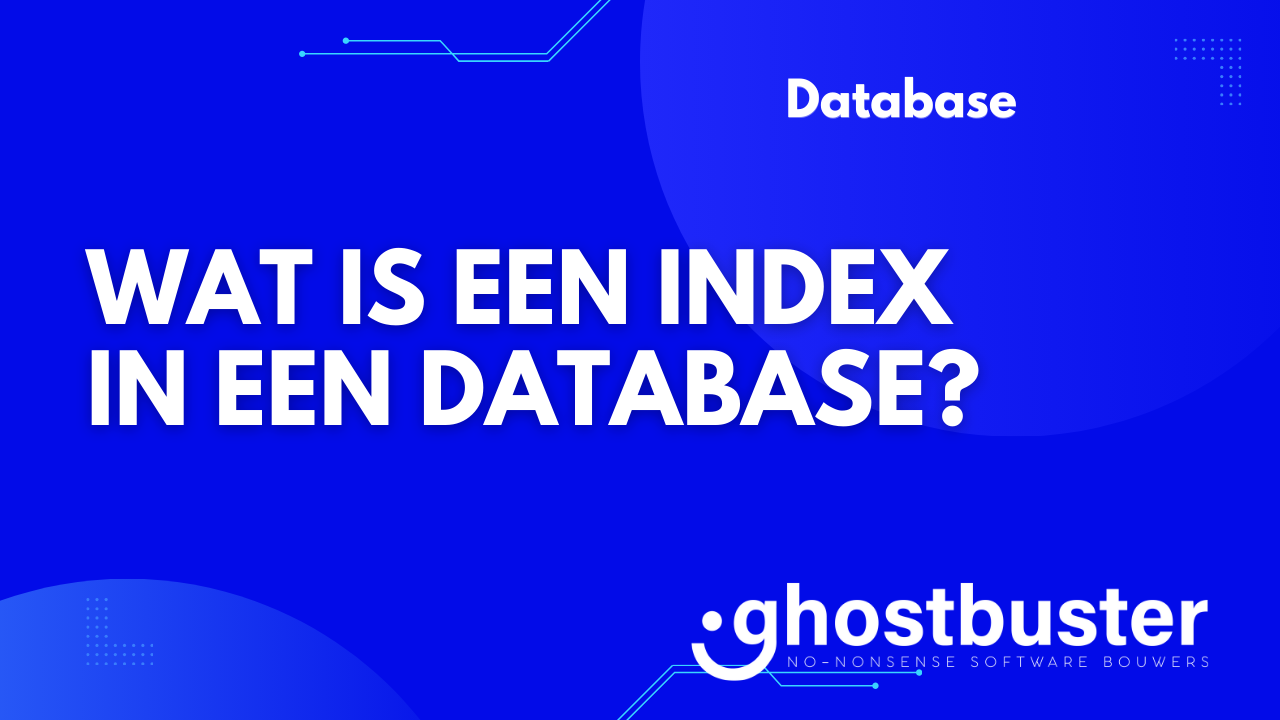 Wat is een index in een database?