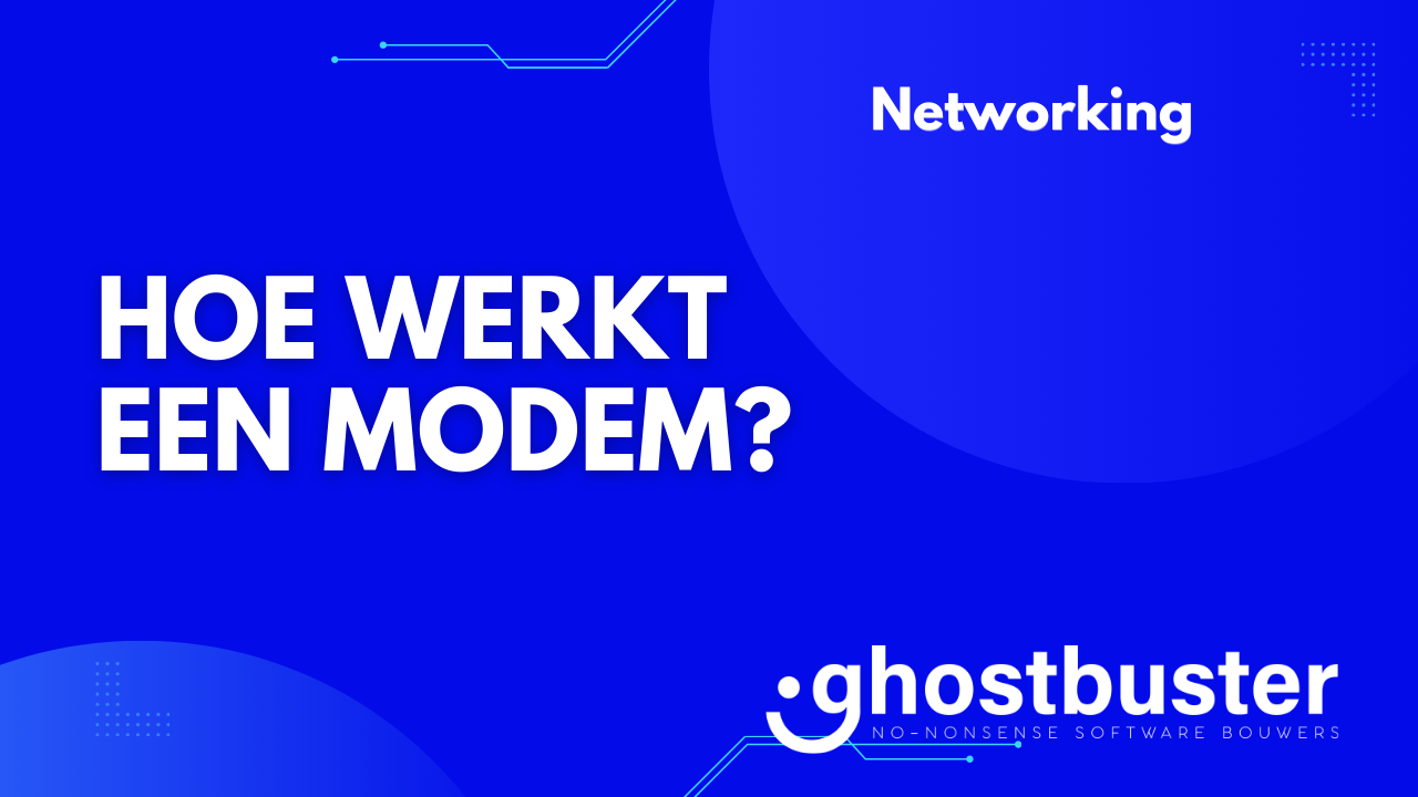 Hoe werkt een modem?