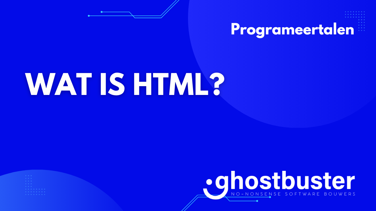 Wat is HTML?