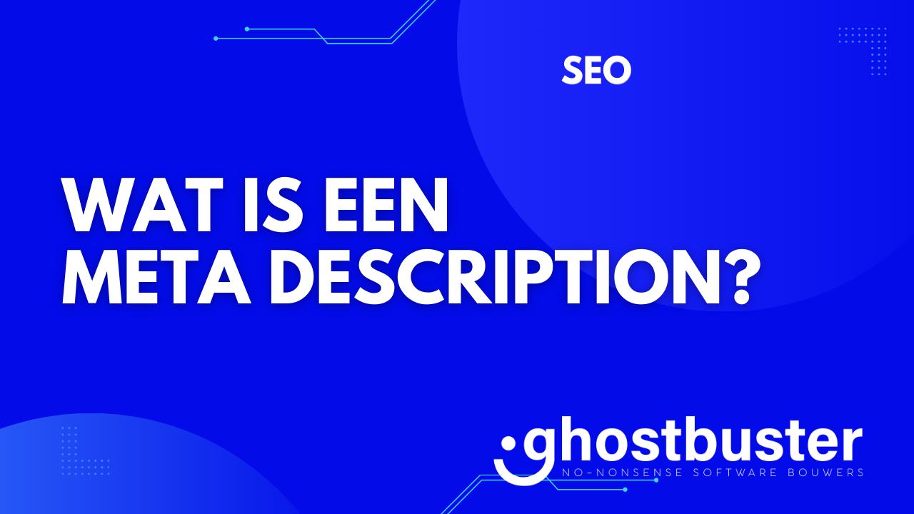Wat is een meta description?